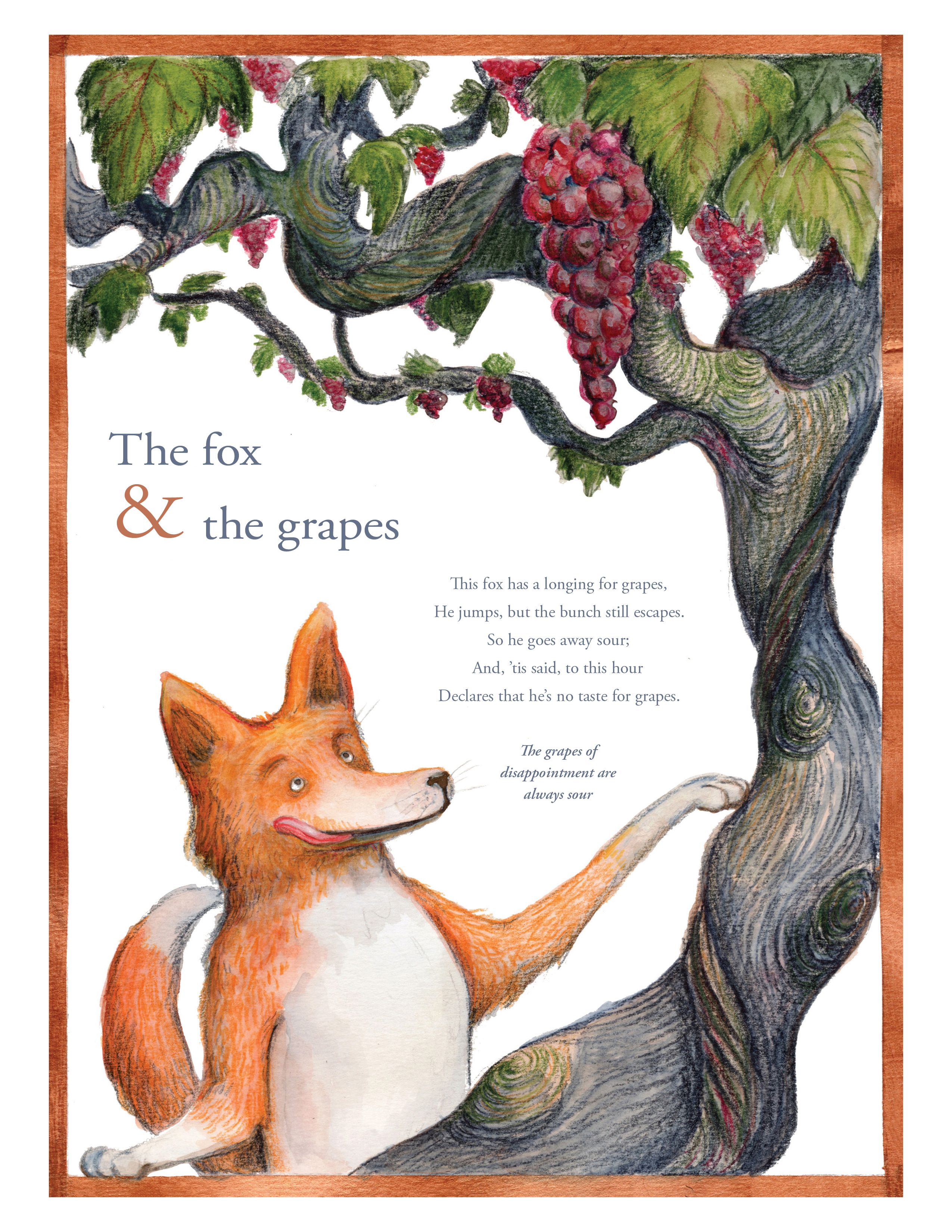 Aesop Fable The Fox and The Grape